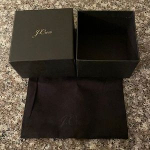 J.Crew Jewelry Box and Dustbag